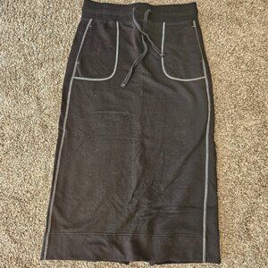 Midi Skirt, sweatpant material